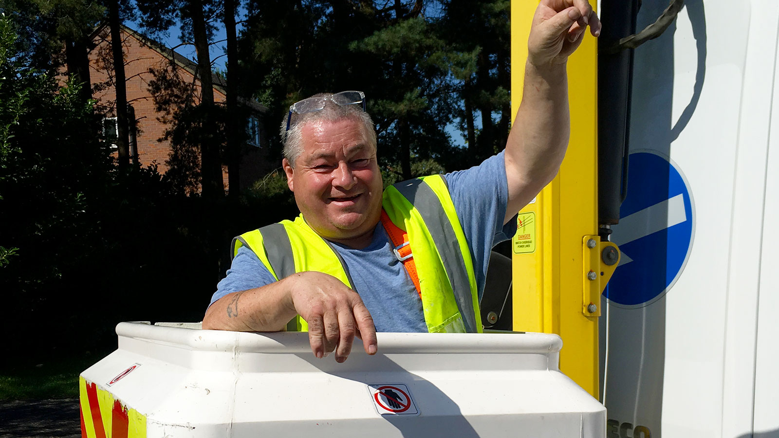 Harrogate Cherry Picker Hire owner and operator Brian 'Buzz' Busby